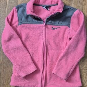Nike Girls Kids Size 6x Fleece for cold weather snow zip down gift outdoor pink
